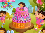 Dóra szülinapi torta díszítő - Dóra a felfedező ingyen játékok gyerekeknek